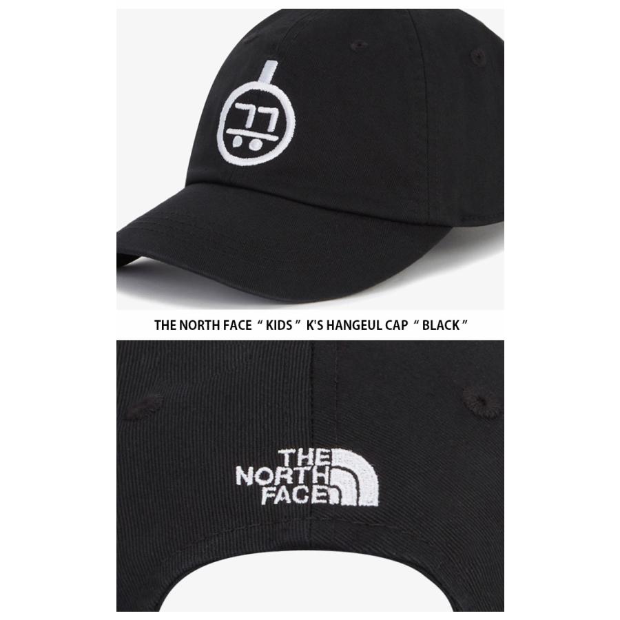 THE NORTH FACE ノースフェイス キッズ ベースボールキャップ KIDS K'S HANGEUL CAP ハングル キャップ 帽子 ロゴ 男の子 女の子 子供用 NE3CR10R/Sの画像