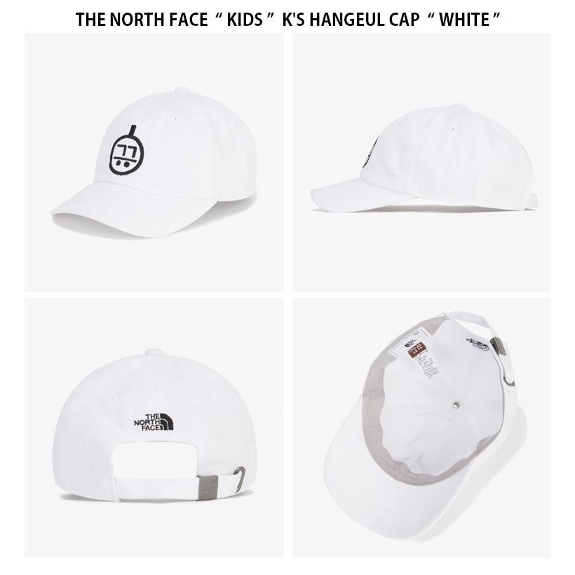 THE NORTH FACE ノースフェイス キッズ ベースボールキャップ KIDS K'S HANGEUL CAP ハングル キャップ 帽子 ロゴ 男の子 女の子 子供用 NE3CR10R/Sの画像