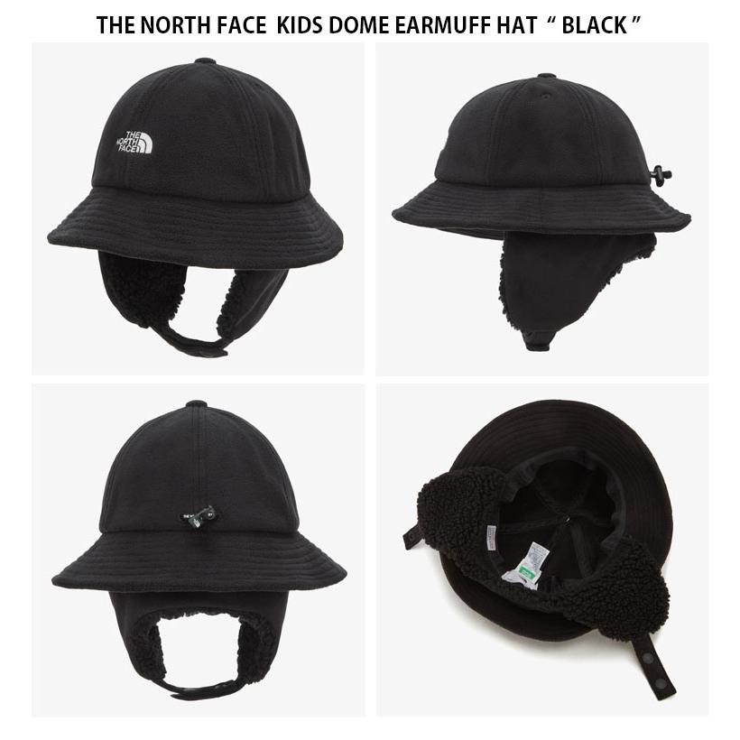 THE NORTH FACE ノースフェイス キッズ ハット KIDS DOME EARMUFF HAT ドーム イヤーマフ ハット バケットハット 帽子 ロゴ 子供用 子ども用 NE3HP51R/S/Tの画像