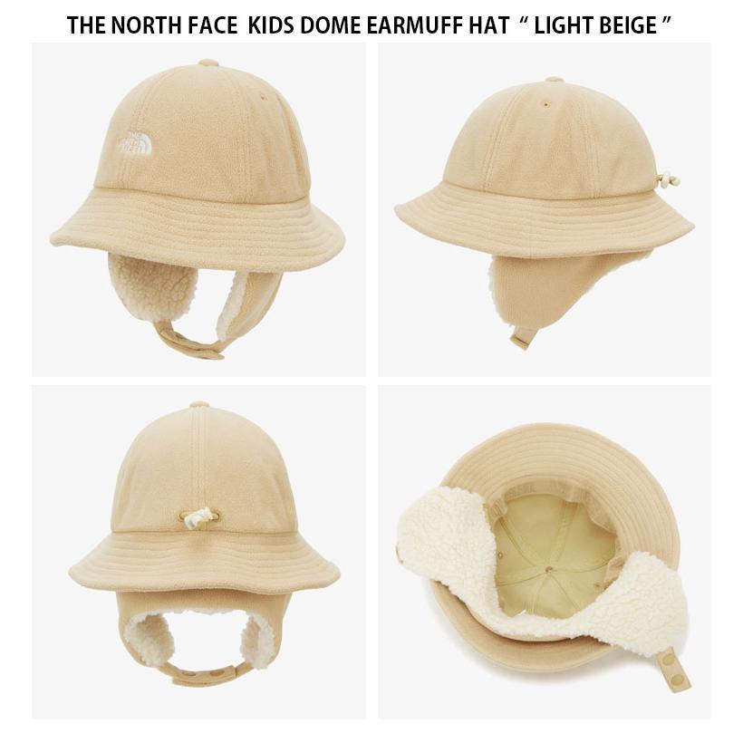 THE NORTH FACE ノースフェイス キッズ ハット KIDS DOME EARMUFF HAT ドーム イヤーマフ ハット バケットハット 帽子 ロゴ 子供用 子ども用 NE3HP51R/S/Tの画像