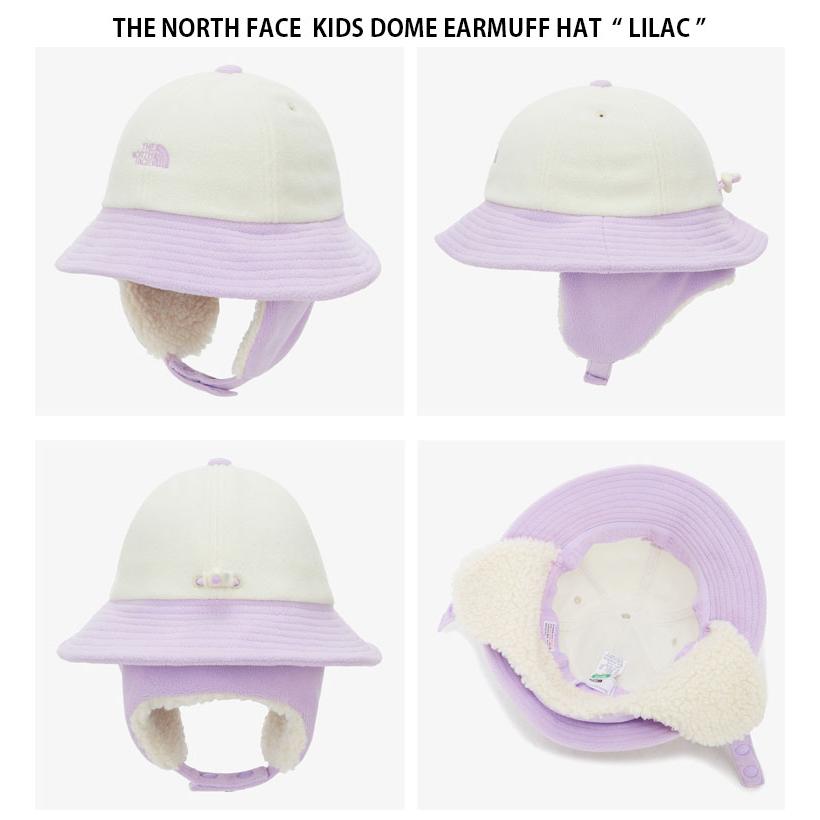 THE NORTH FACE ノースフェイス キッズ ハット KIDS DOME EARMUFF HAT ドーム イヤーマフ ハット バケットハット 帽子 ロゴ 子供用 子ども用 NE3HP51R/S/Tの画像