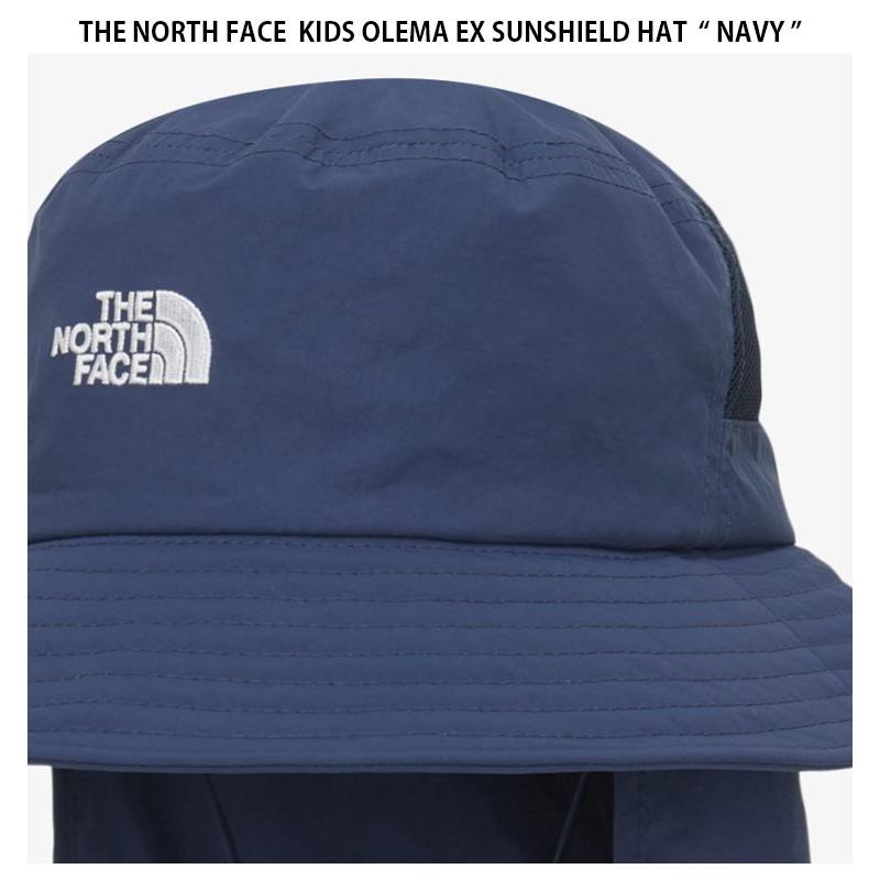 THE NORTH FACE ノースフェイス キッズ バケットハット KIDS OLEMA EX SUNSHIELD HAT オレマ サンシールド ハット 帽子 あごひも付き 子供用 NE3HQ03R/S/Tの画像