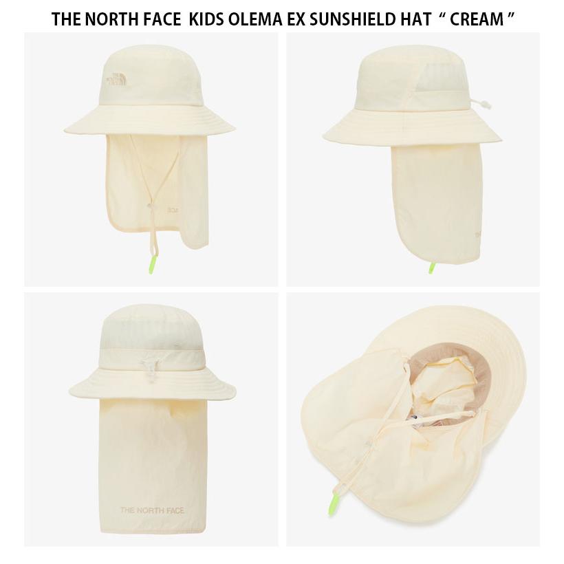 THE NORTH FACE ノースフェイス キッズ バケットハット KIDS OLEMA EX SUNSHIELD HAT オレマ サンシールド ハット 帽子 あごひも付き 子供用 NE3HQ03R/S/Tの画像