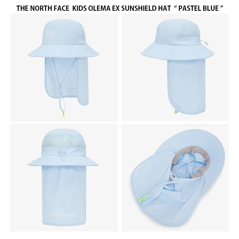 THE NORTH FACE ノースフェイス キッズ バケットハット KIDS OLEMA EX SUNSHIELD HAT オレマ サンシールド ハット 帽子 あごひも付き 子供用 NE3HQ03R/S/Tの画像