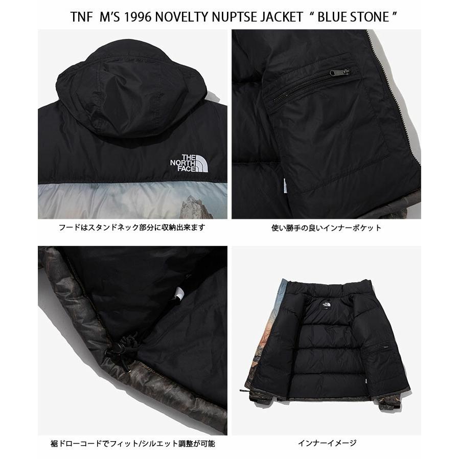THE NORTH FACE ノースフェイス ダウンジャケット M'S 1996 NOVELTY NUPTSE JACKET ヌプシダウン フルプリント BLUE STONE BLACK FOREST KHAKI NJ1DP76A/B/Cの画像
