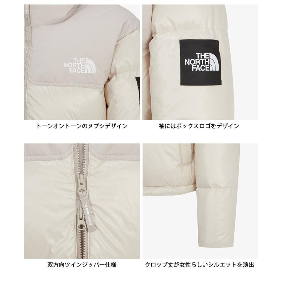 THE NORTH FACE ノースフェイス レディース ダウンジャケット W'S NOVELTY NUPTSE RDS DOWN JACKET ノベルティ ヌプシダウン クロップ丈 短め丈 NJ1DR85 NJ1DQ85の画像