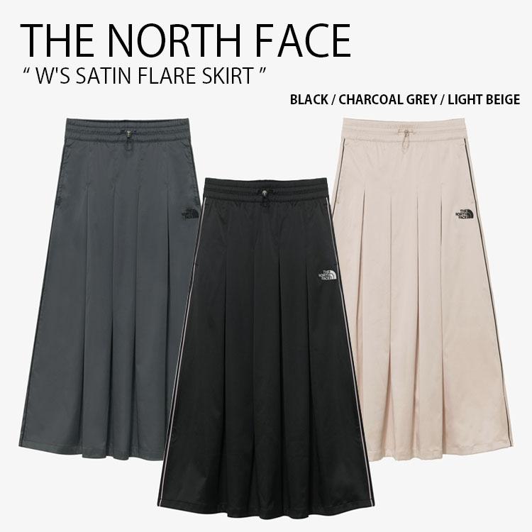 THE NORTH FACE ノースフェイス レディース ロングスカート W’S SATIN FLARE SKIRT フレアスカート プリーツスカート NK6NR31J/K/L THE NORTH FACE（ザ ノースフェイス） ノースフェイス レディース