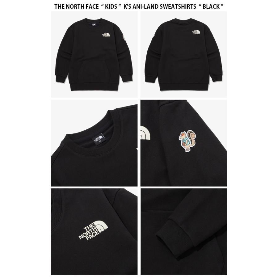 THE NORTH FACE ノースフェイス キッズ スウェット K'S ANI-LAND SWEATSHIRTS アニマルランド スウェットシャツ トレーナー プルオーバー 子供用 NM5MP52S/T/U｜a-dot｜07