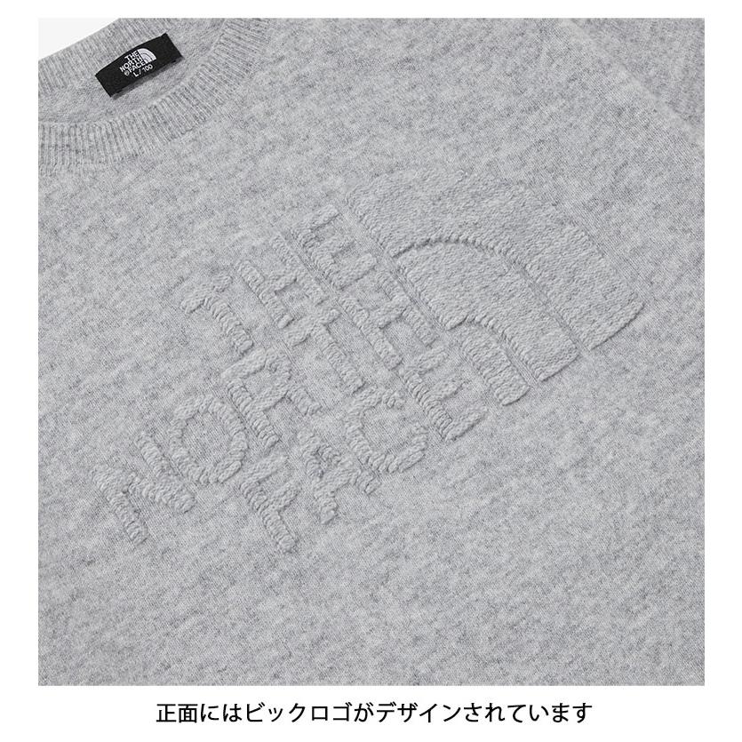 THE NORTH FACE ノースフェイス ニット シームレスセーター MERINO AIRWOOL CREWNECK ニット ホールガーメント GRAY NM5MP57A NI7AN50A/D THE NORTH FACE（ザ ノースフェイス） ノースフェイス ニット