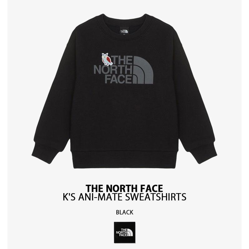 THE NORTH FACE ノースフェイス キッズ トレーナー K'S ANI-MATE SWEATSHIRTS アニ-メイト スウェットシャツ 長袖 ロゴ 男の子 女の子 子供用 NM5MR55S/T/U/V_5