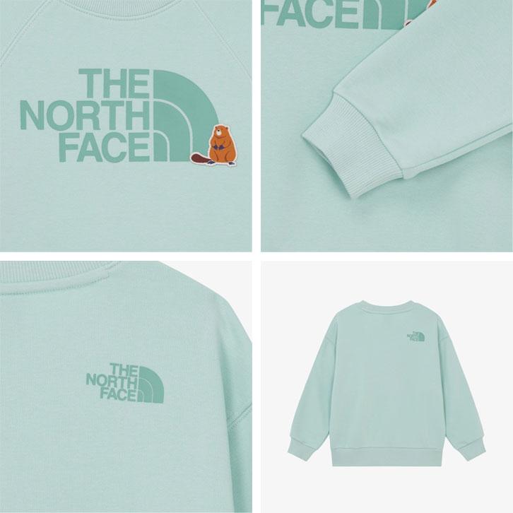 THE NORTH FACE ノースフェイス キッズ トレーナー K'S ANI-MATE SWEATSHIRTS アニ-メイト スウェットシャツ 長袖 ロゴ 男の子 女の子 子供用 NM5MR55S/T/U/V_10