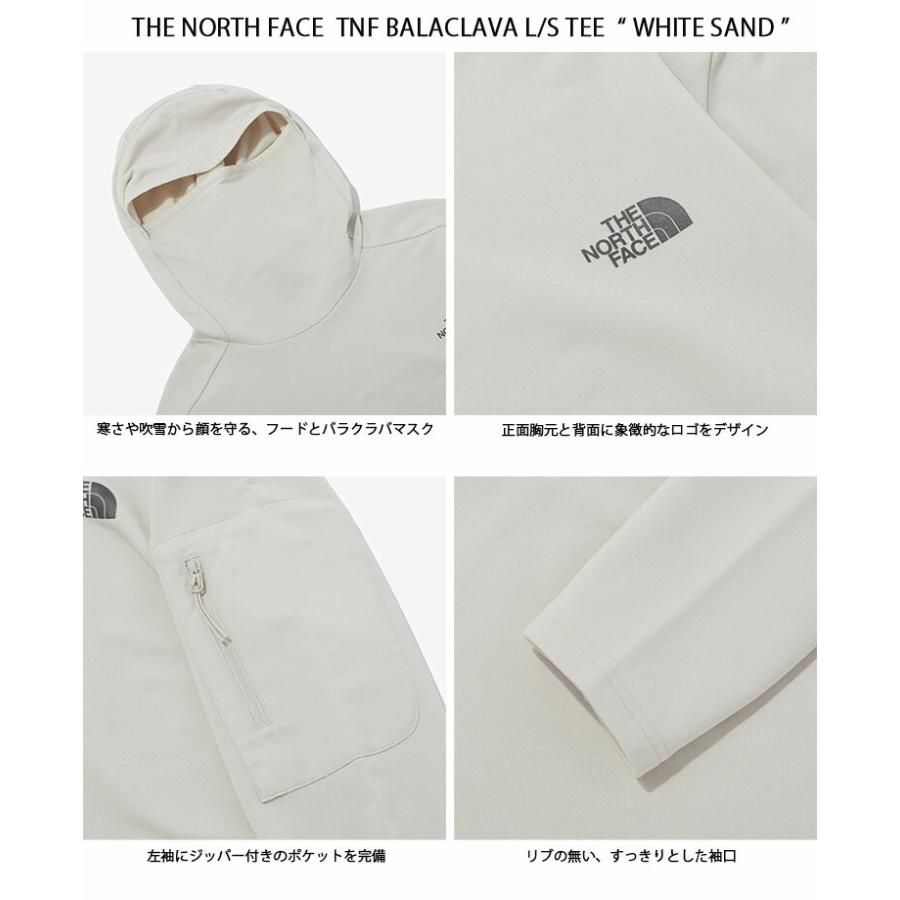 THE NORTH FACE ノースフェイス パーカー TNF BALACLAVA L/S TEE バラクラバ バラクラバパーカー BLACK WHITE スウェットパーカー フード マスク NM5PP60A/B_5