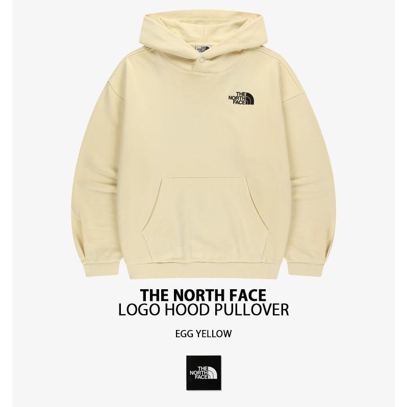 【良品】ザノースフェイス☆ビッグロゴ イエロー パーカー Mサイズ プルオーバー ザ ノースフェイス パーカー THE NORTH FACE 裏起毛 ロゴ刺繍 フード