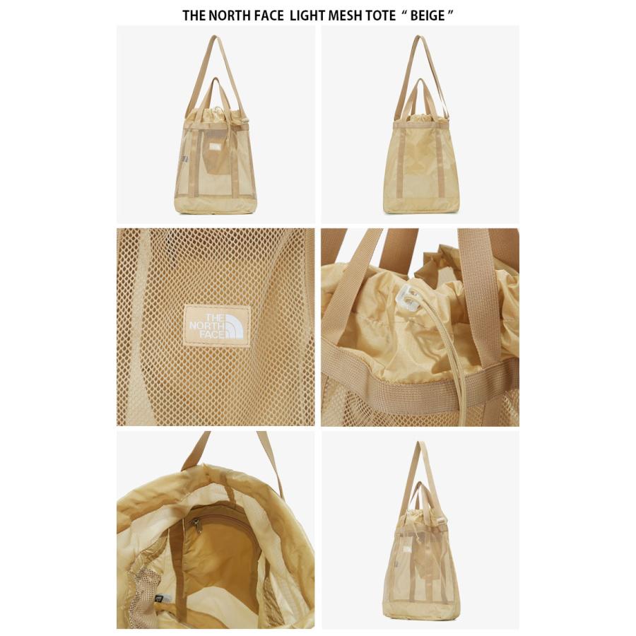 THE NORTH FACE ノースフェイス ショルダーバッグ LIGHT MESH TOTE トートバッグ エコバッグ メッシュ バッグ メンズ レディース NN2PM13B/C｜a-dot｜02