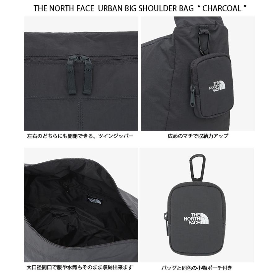 THE NORTH FACE ノースフェイス 三日月型 バッグ ショルダーバッグ URBAN BIG SHOULDER BAG 三日月バッグ スメッセンジャーバッグ BLACK CHARCOAL SAND NN2PQ15｜a-dot｜04