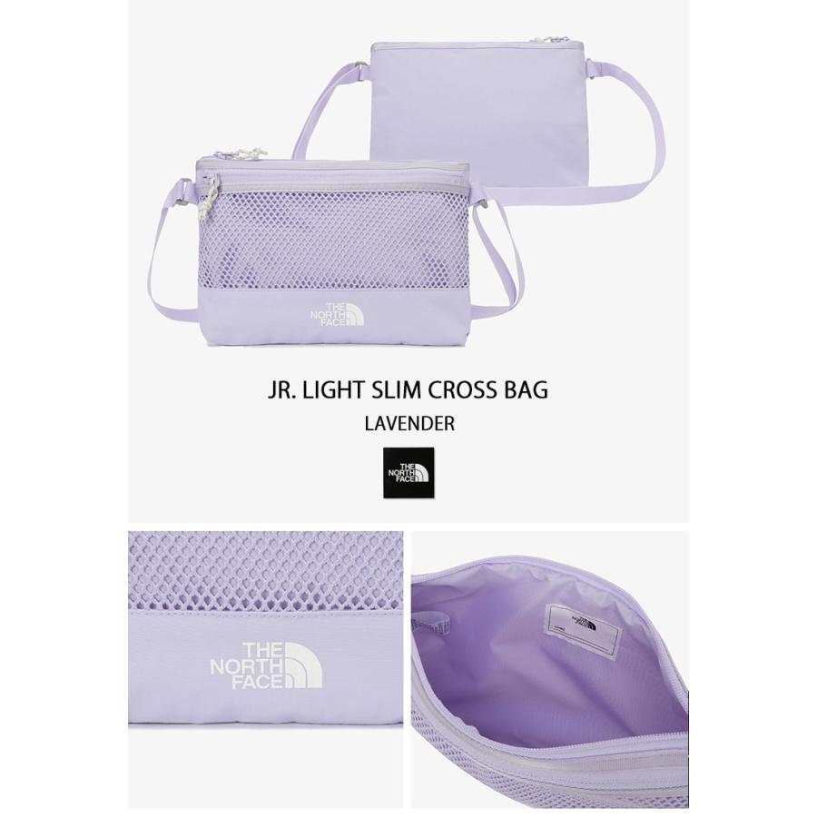 THE NORTH FACE ノースフェイス キッズバッグ ジュニアバッグ JR. LIGHT SLIM CROSS BAG クロスバッグ 肩掛けバッグ BLACK CREAM LAVENDER NN2PR02R/S/T_7