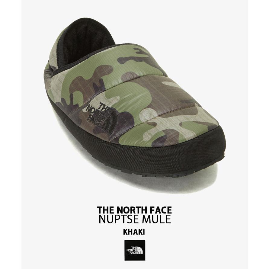 THE NORTH FACE ノースフェイス ダウンサンダル ダウンミュール NUPTSE MULE ヌプシ ミュール スリッポン GRAY WHITE KHAKI CAMO 上履き THE NORTH FACE（ザ ノースフェイス） ノースフェイス ダウンサンダル
