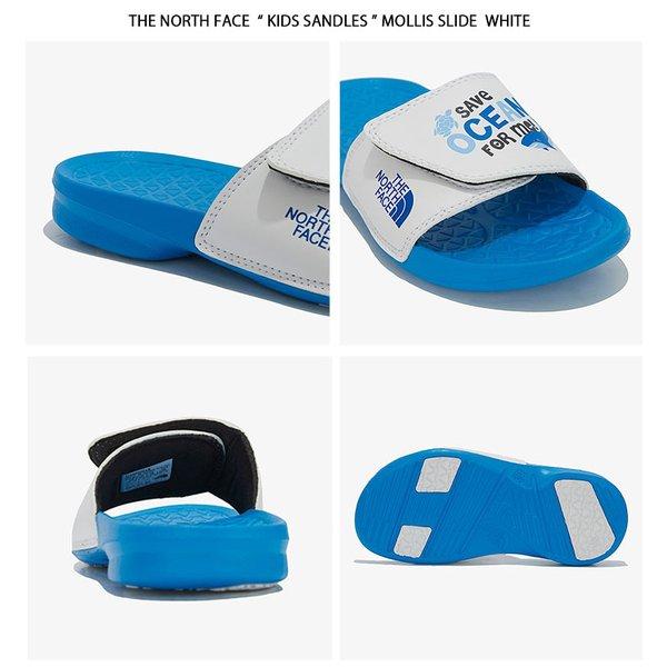 THE NORTH FACE ノースフェイス キッズ 子供用 サンダル KID MOLLIS SLIDE ベルクロ スライドサンダル スリッパ シャワーサンダル NS96M04の画像