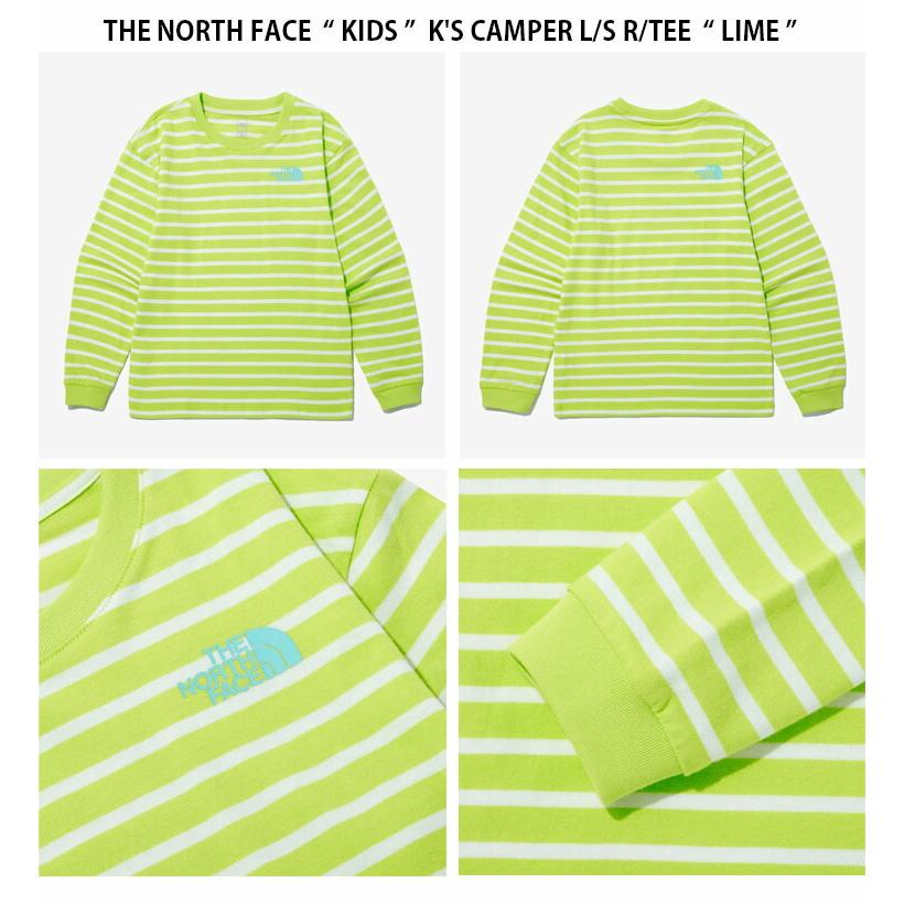THE NORTH FACE ノースフェイス キッズ ロンT K'S CAMPER L/S R/TEE キャンパー ロングスリーブ ティーシャツ 長袖 カットソー 子供用 NT7TP02S/T/U/Vの画像