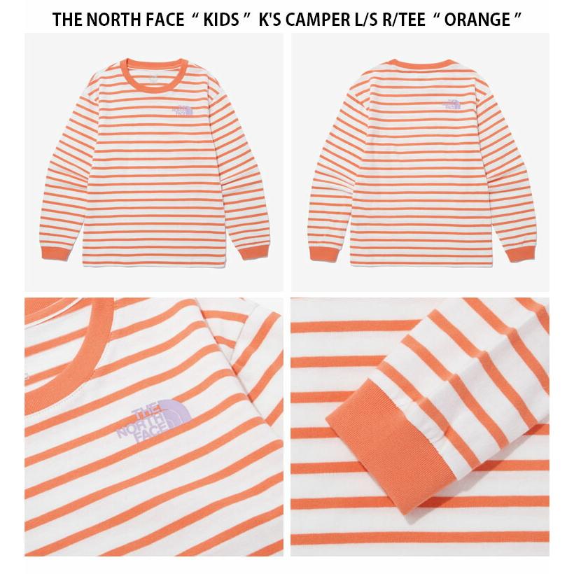THE NORTH FACE ノースフェイス キッズ ロンT K'S CAMPER L/S R/TEE キャンパー ロングスリーブ ティーシャツ 長袖 カットソー 子供用 NT7TP02S/T/U/Vの画像