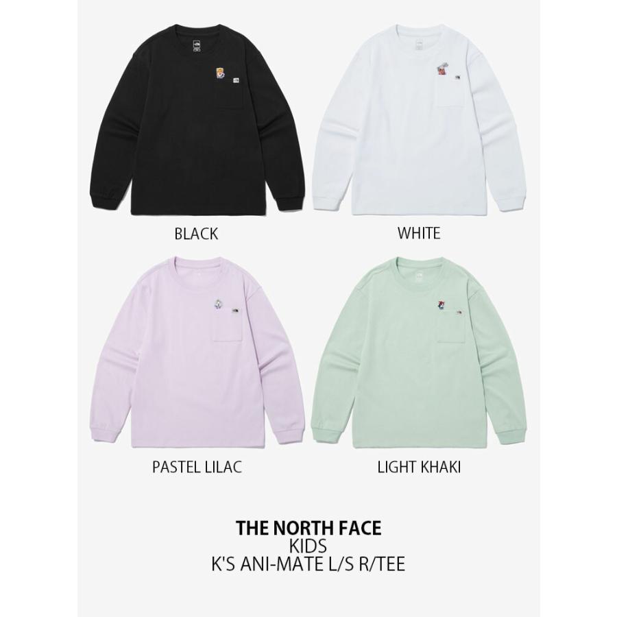 THE NORTH FACE ノースフェイス キッズ ロンT K'S ANI-MATE L/S R/TEE アニマルメイト ロングスリーブ ティーシャツ 長袖 カットソー 子供用 NT7TP03S/T/U/Vの画像