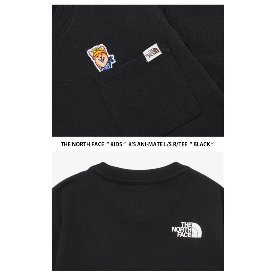 THE NORTH FACE ノースフェイス キッズ ロンT K'S ANI-MATE L/S R/TEE アニマルメイト ロングスリーブ ティーシャツ 長袖 カットソー 子供用 NT7TP03S/T/U/Vの画像