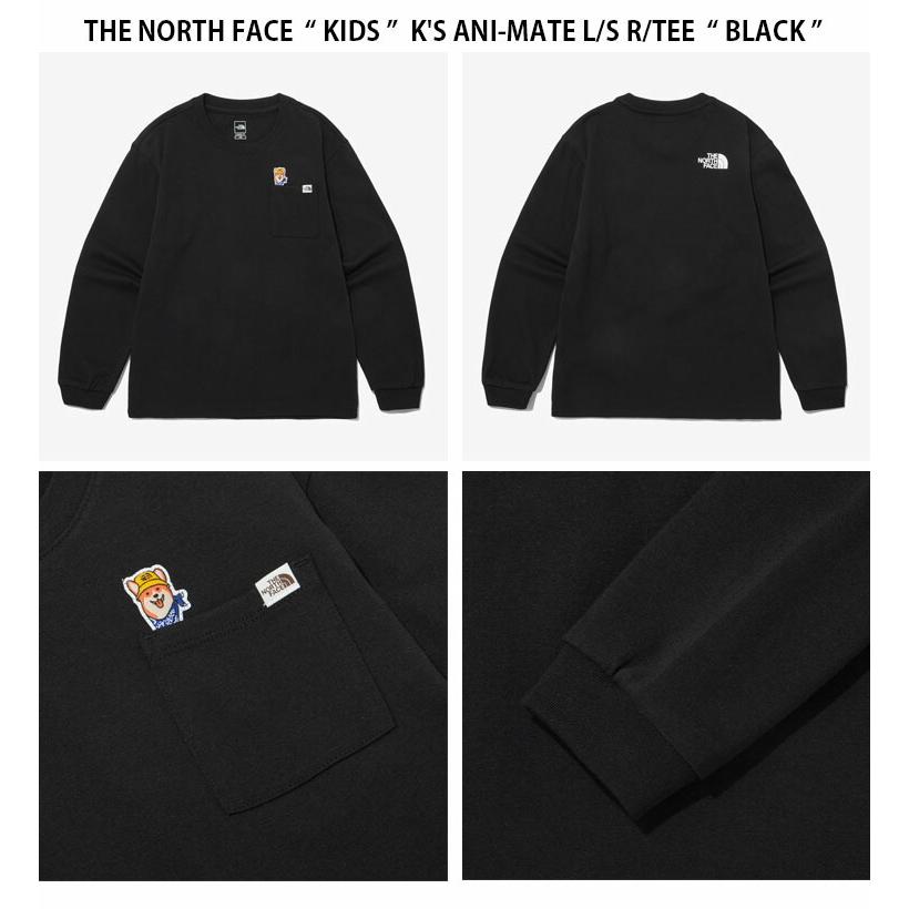 THE NORTH FACE ノースフェイス キッズ ロンT K'S ANI-MATE L/S R/TEE アニマルメイト ロングスリーブ ティーシャツ 長袖 カットソー 子供用 NT7TP03S/T/U/Vの画像