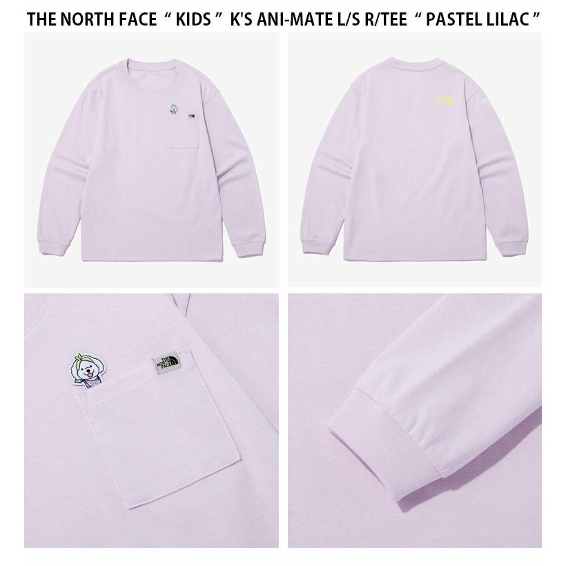 THE NORTH FACE ノースフェイス キッズ ロンT K'S ANI-MATE L/S R/TEE アニマルメイト ロングスリーブ ティーシャツ 長袖 カットソー 子供用 NT7TP03S/T/U/Vの画像