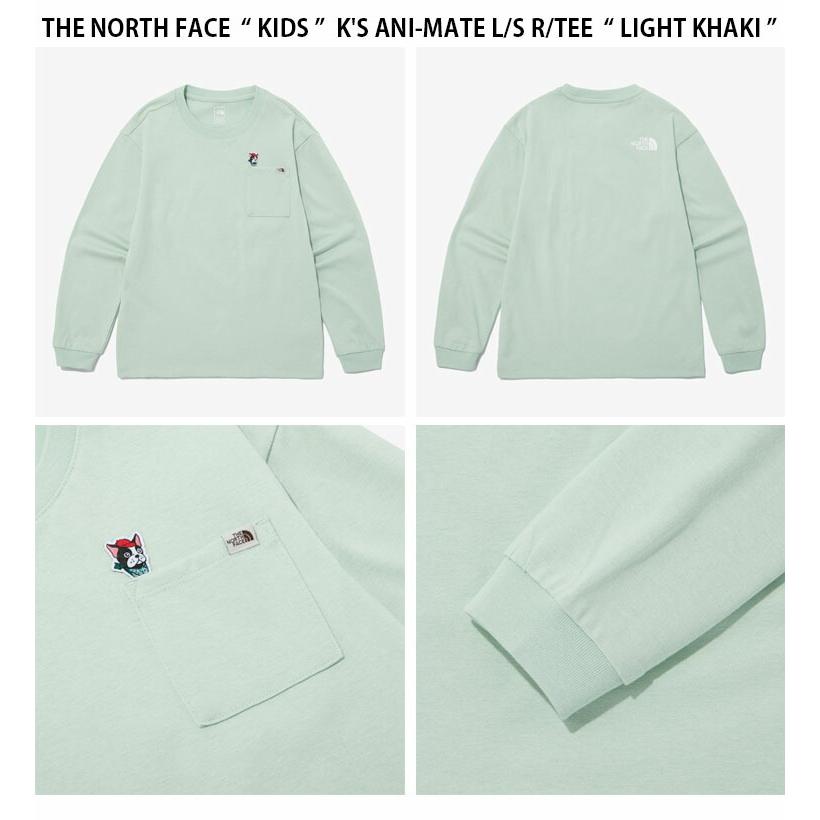 THE NORTH FACE ノースフェイス キッズ ロンT K'S ANI-MATE L/S R/TEE アニマルメイト ロングスリーブ ティーシャツ 長袖 カットソー 子供用 NT7TP03S/T/U/Vの画像