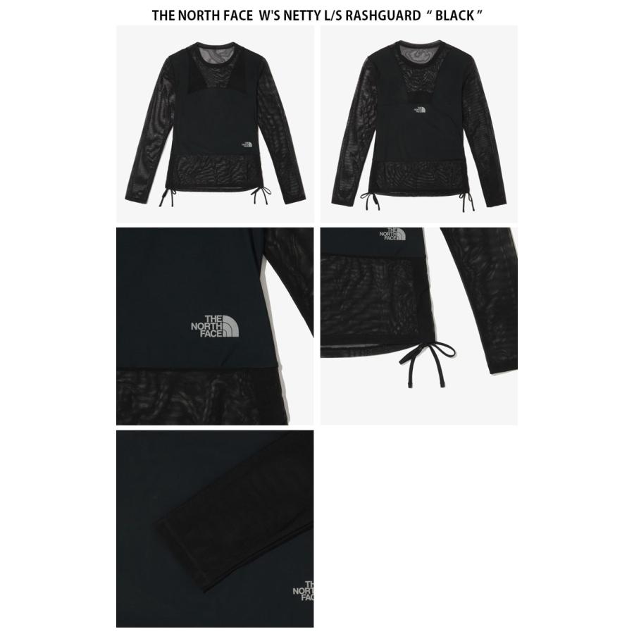 ​【新品タグ付】ノースフェイス ラッシュガード 黒 L 韓国限定 水着 長袖 THE NORTH FACE（ザ ノースフェイス） ノースフェイス レディース 水着
