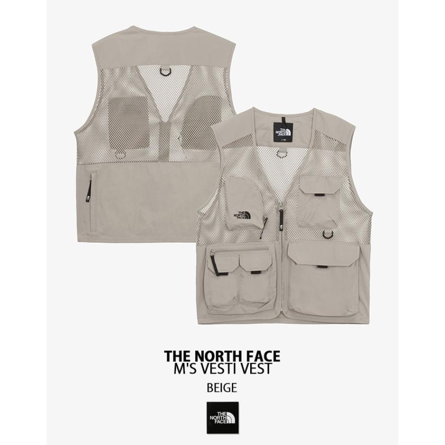 ノースフェイス メッシュ フィッシングベスト L ベージュ ナイロン ベスト THE NORTH FACE（ザ ノースフェイス） ノースフェイス ベスト ジレ M'S