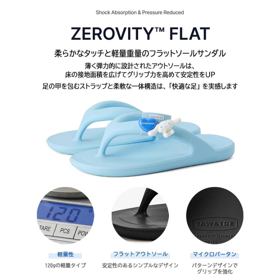 TAW & TOE トー&トー X Sanrio サンリオ レディースサンダル