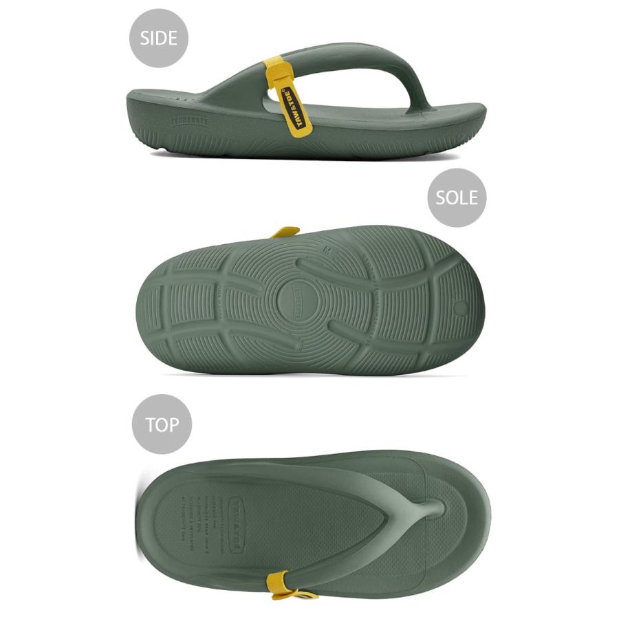 TAW＆TOE トー＆トー サンダル FLIP FLOP ZEROVITY OG MISTY GREEN フリップフロップ 一体型サンダル 一体形成 グリーン 室内 野外 疲労防止 柔らか 軽量｜a-dot｜04