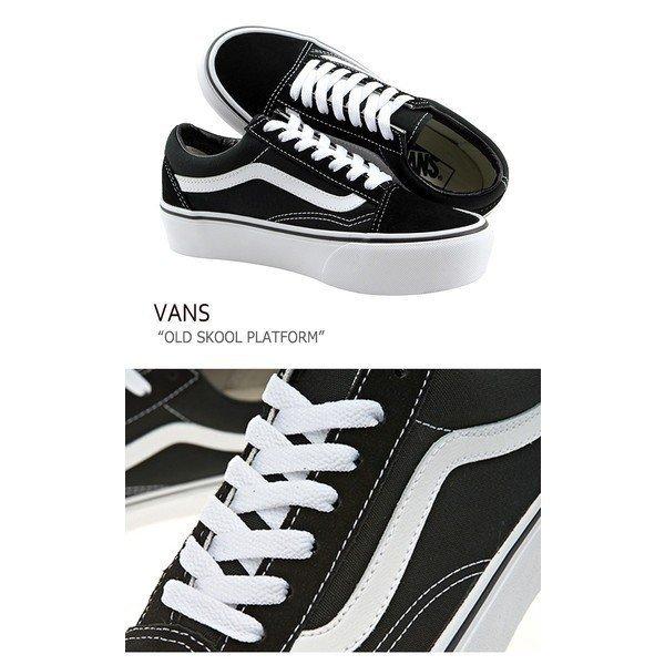 VANS（ヴァンズ） スニーカー 厚底 OLDSKOOL PLATFORM BLACK WHITE