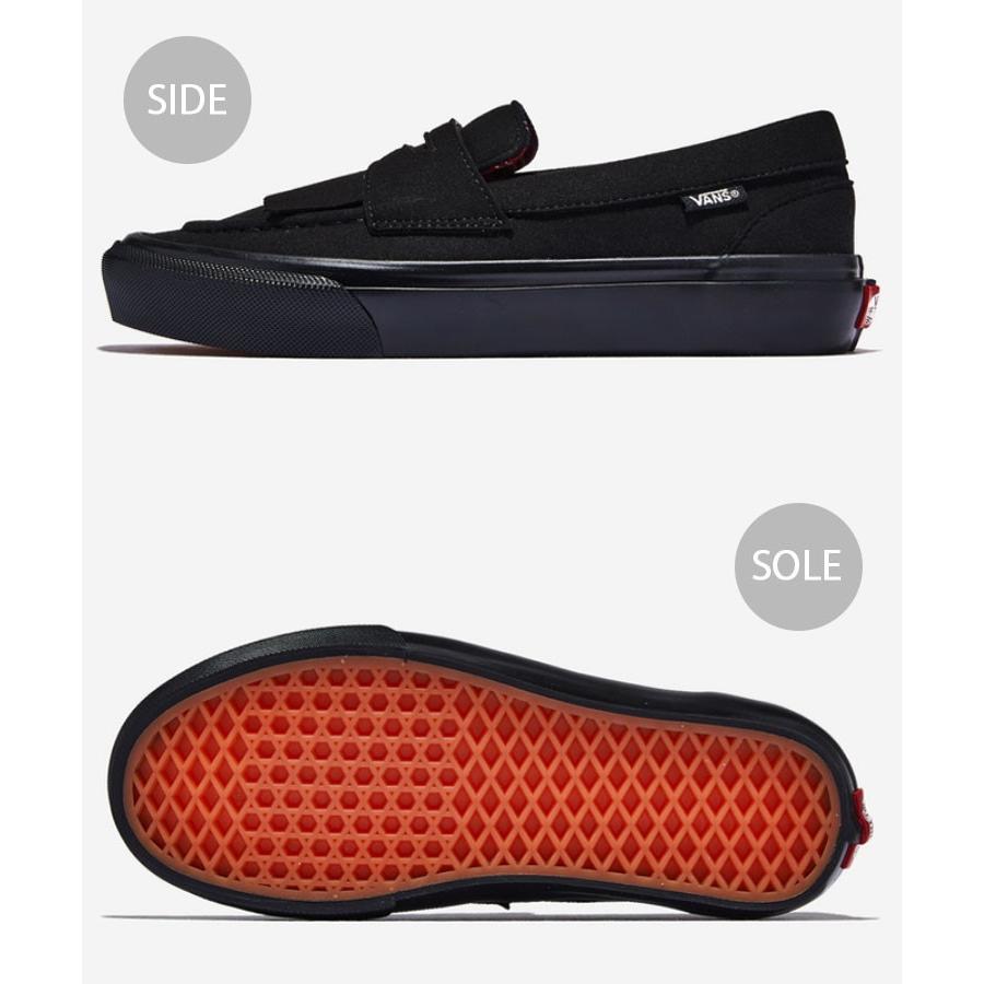 VANS バンズ スニーカー FUDGE LOAFER BLACK V196CF FDG ファッジ ローファ ブラック メンズ レディース｜a-dot｜03