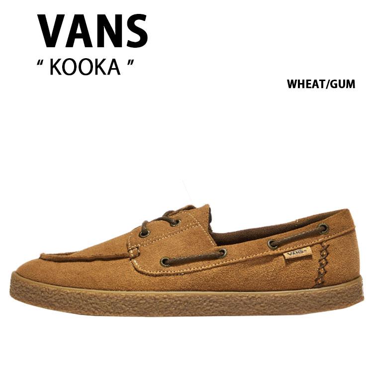 【値下げ】VANS デッキシューズ KOOKA 28cm ブラウン スエード VANS（ヴァンズ） バンズ スニーカー KOOKA WHEAT GUM V3730 クーカ