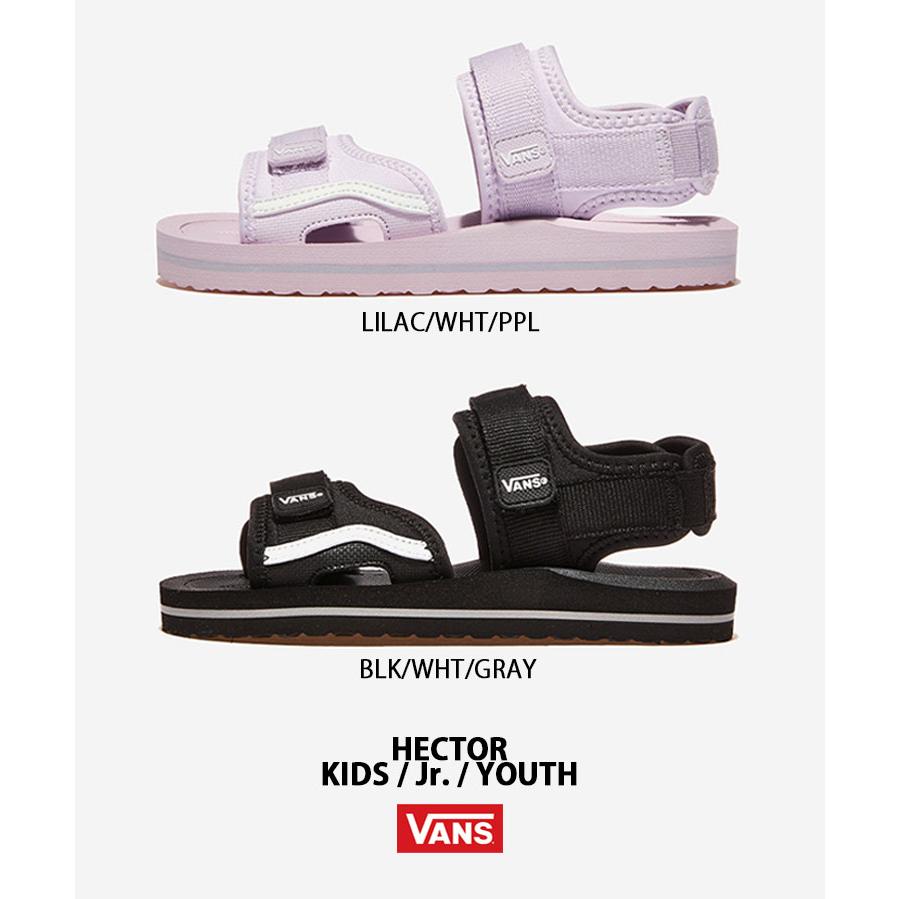 VANS（ヴァンズ） バンズ キッズ サンダル HECTOR V5188K LILAC BLACK