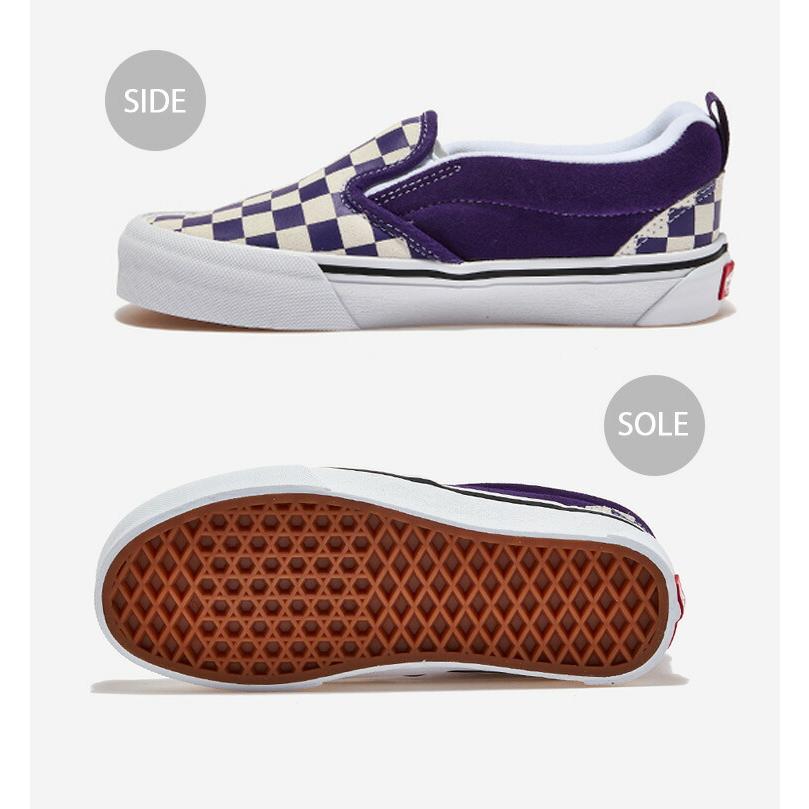 VANS（ヴァンズ） バンズ スニーカー KNU SLIP CHECKERBOARD PURPLE