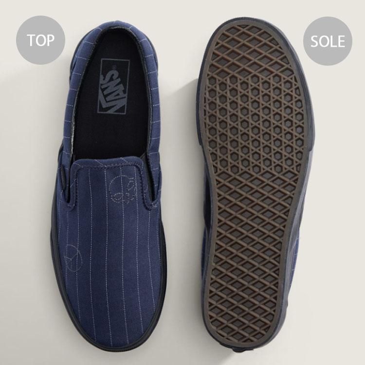 VANS（ヴァンズ） バンズ スニーカー CLASSIC SLIP-ON WOOL NAVY BLACK 