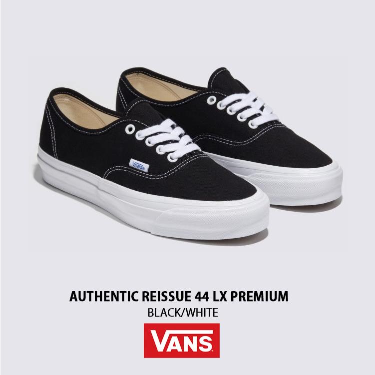 VANS バンズ スニーカー AUTHENTIC REISSUE 44 LX PREMIUM BLACK WHITE VN000CQABA2 オーセンティック リーシュ 44 LX プレミアム ブラック ホワイト メンズ｜a-dot｜06