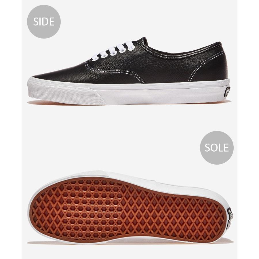 VANS（ヴァンズ） バンズ スニーカー AUTHENTIC LEATHER BLACK TRUE