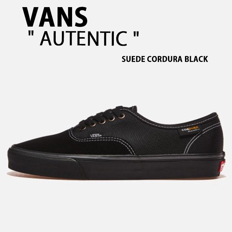 VANS バンズ スニーカー AUTHENTIC SUEDE CORDURA BLACK VN000CRTCJI オーセンティック スウェード コーデュラ ブラック VANS（ヴァンズ） バンズ スニーカー AUTHENTIC SUEDE CORDURA BLACK