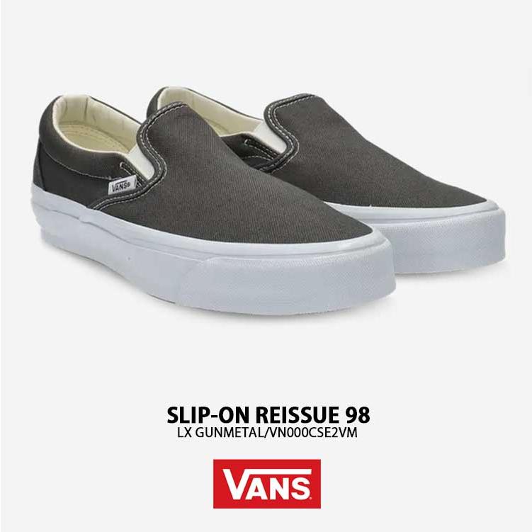 VANS（ヴァンズ） バンズ スニーカー SLIP-ON REISSUE 98 LX GUNMETAL