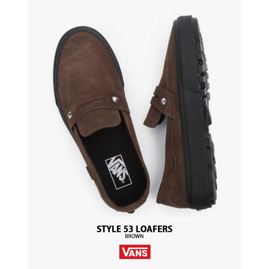VANS バンズ ローファー STYLE 53 LOAFERS BROWN VN000CTAY49 VANS バンズ ローファー STYLE 53 LOAFERS BROWN VN000CTAY49