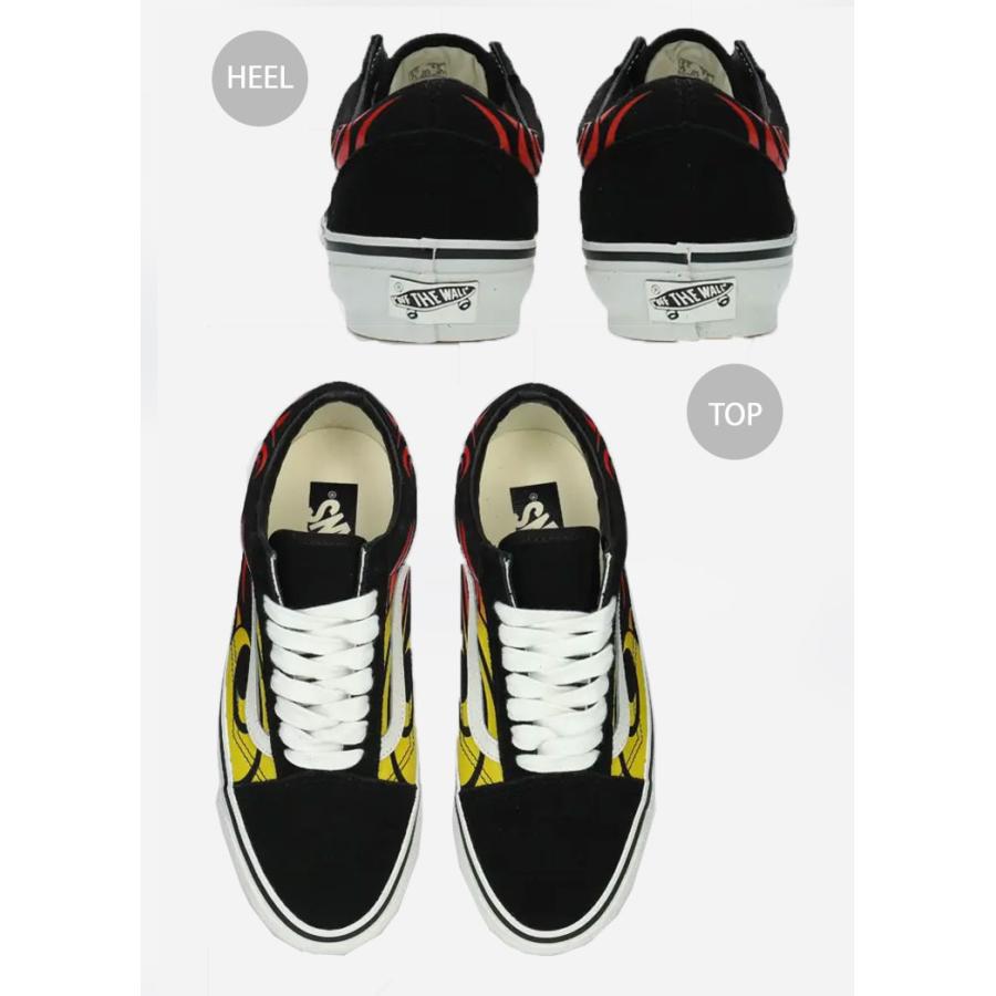 VANS バンズ スニーカー OLD SKOOL Y2K Flame BLACK WHITE