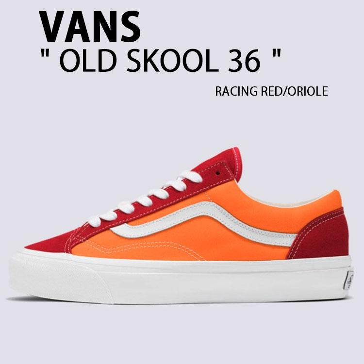 VANS バンズ スニーカー OLD SKOOL 36 RACING RED ORIOLE VN000D57ELH オールドスクール 36 レーシングレッド オリオール VANS（ヴァンズ） バンズ スニーカー OLD SKOOL 36 RACING RED ORIOLE