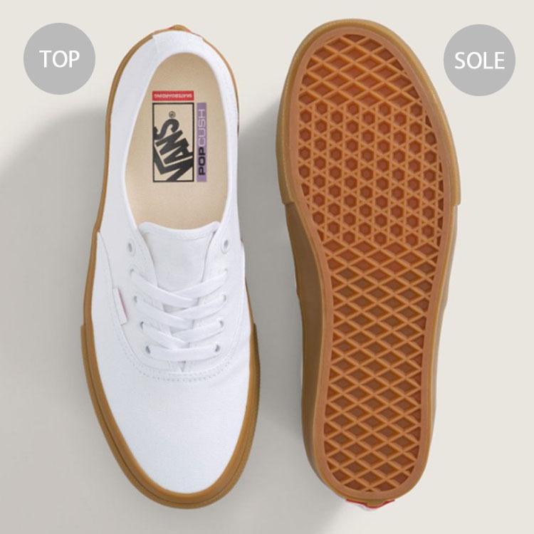 VANS（ヴァンズ） バンズ スニーカー SKATE AUTHENTIC WHITE GUM