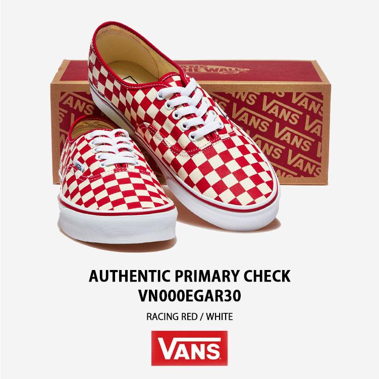 【海外限定品】【VANS】バンズ Authentic PRIMARY CHECK VANS（ヴァンズ） バンズ スニーカー AUTHENTIC PRIMARY CHECK