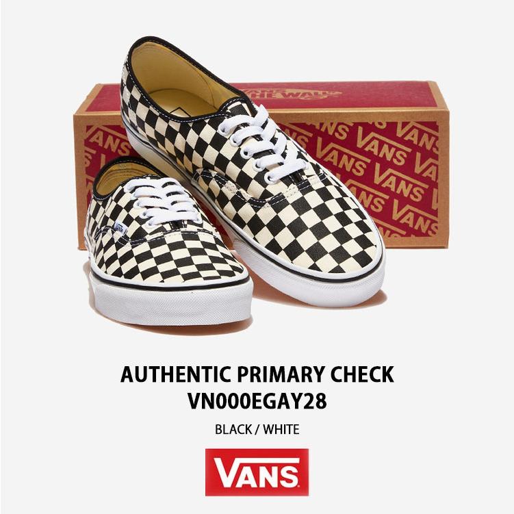 【海外限定品】【VANS】バンズ Authentic PRIMARY CHECK VANS（ヴァンズ） バンズ スニーカー AUTHENTIC PRIMARY CHECK