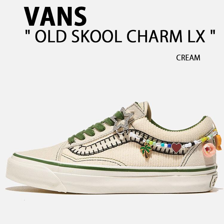 VANS バンズ スニーカー OLD SKOOL CHARMS LX CREAM VN000EGYCRM オールドスクール チャームズ LX クリーム シューズ チャーム VANS（ヴァンズ） バンズ スニーカー OLD SKOOL CHARMS LX CREAM